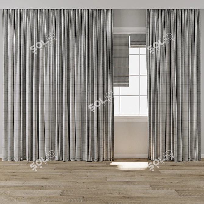  Curtain 3D Model Pack 3D model image 4