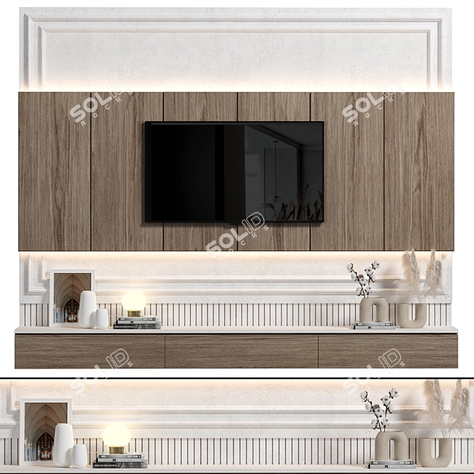  Modular 4K TV Wall Stand 3D model image 5