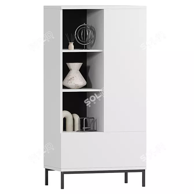 Modern Multimaterial Rack Design 3D model image 1