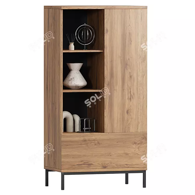 Modern Multimaterial Rack Design 3D model image 3