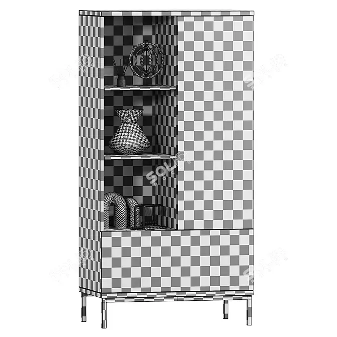 Modern Multimaterial Rack Design 3D model image 4