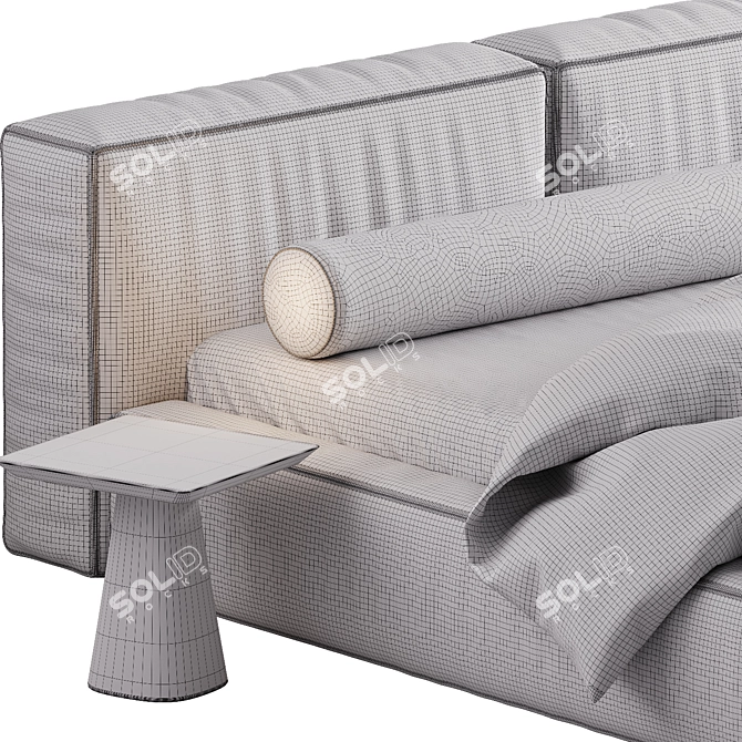 Sleek Navi Bed Design Model 3D model image 4