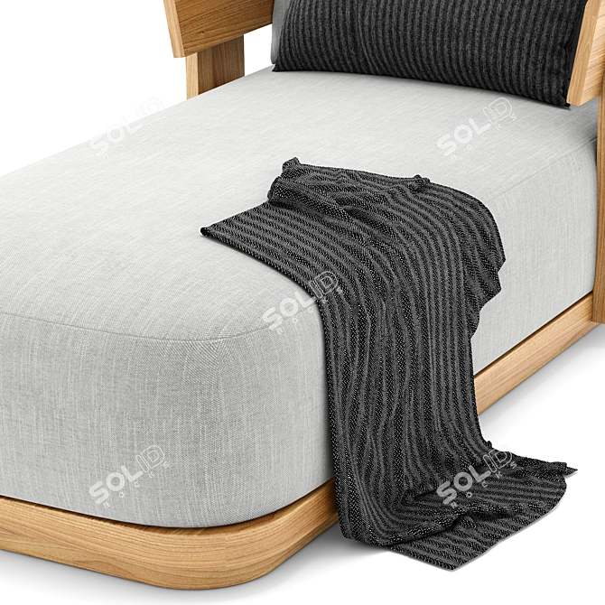 Sunset Comfort Outdoor Lounge Chair 3D model image 3