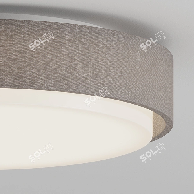 Modern Two-Tier Flushmount Light 3D model image 3