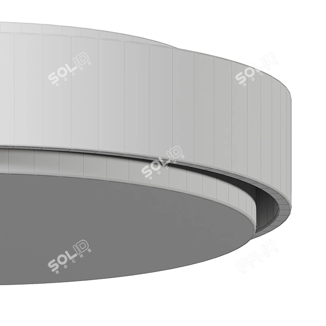 Modern Two-Tier Flushmount Light 3D model image 4