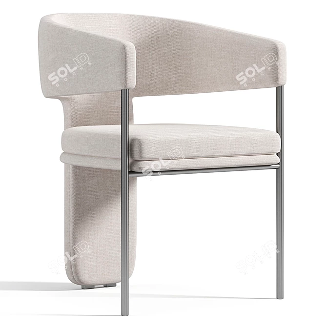Elegant La Redoute Palazzo Chair 3D model image 1