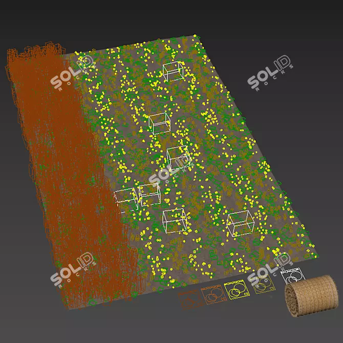 Premium Grass Hay Bale Models 3D model image 6