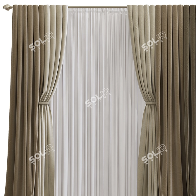 Redefine Curtain Design 3D model image 3