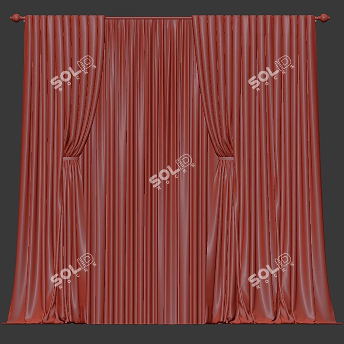 Redefine Curtain Design 3D model image 4