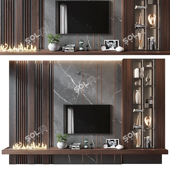 Modern TV Shelf YTR-111 3D model image 1