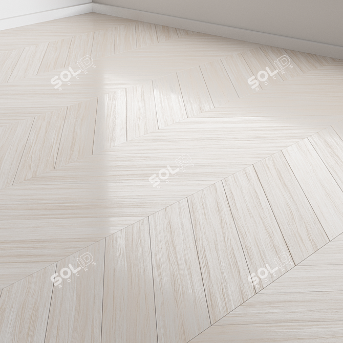 Versatile Oak Flooring 5 Installation Styles 3D model image 4