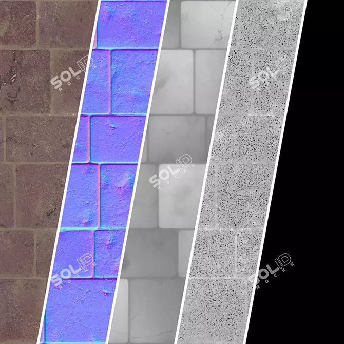 Decorative Stone Wall Materials 4K 3D model image 7