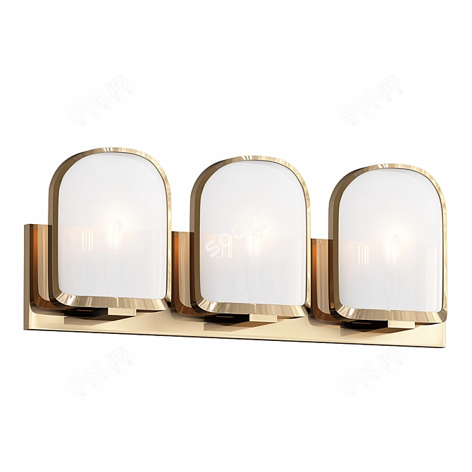 Elegant Bishop Crossing Bathroom Light 3D model image 1