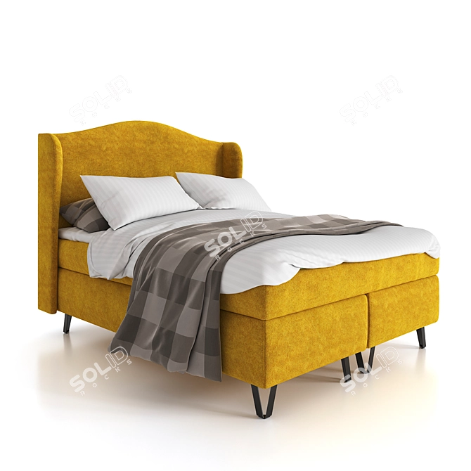 Aalto 160x200 ScandicStyle Bed 3D model image 2