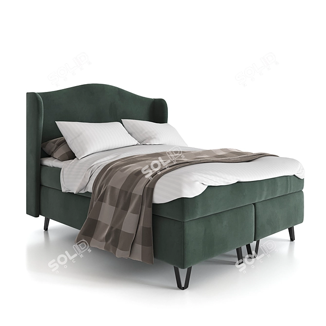 Aalto 160x200 ScandicStyle Bed 3D model image 3