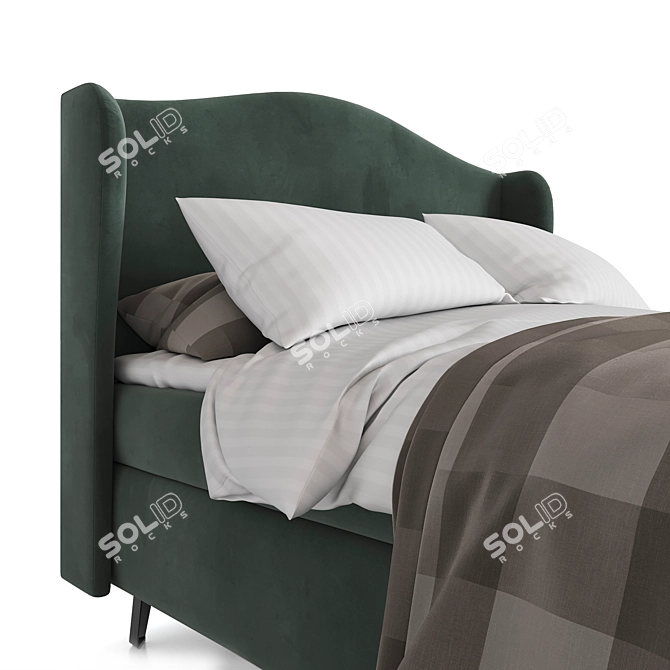 Aalto 160x200 ScandicStyle Bed 3D model image 6