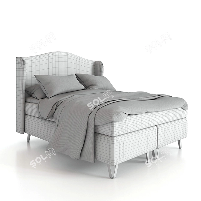 Aalto 160x200 ScandicStyle Bed 3D model image 7