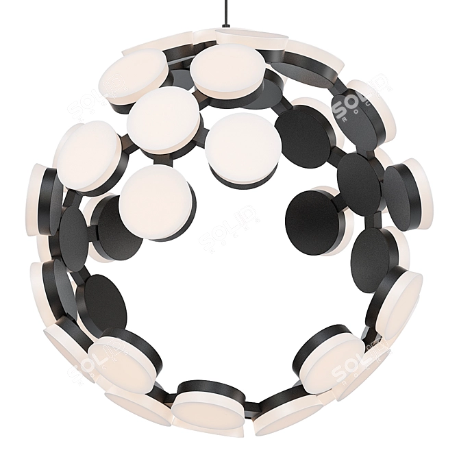 LUNA Modern Design Chandelier 3D model image 1