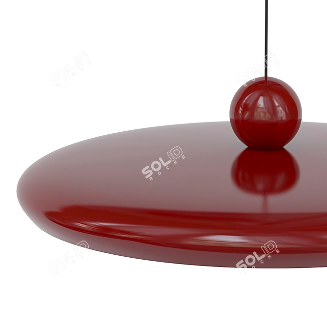 Sleek Design Pendant Light 3D model image 2