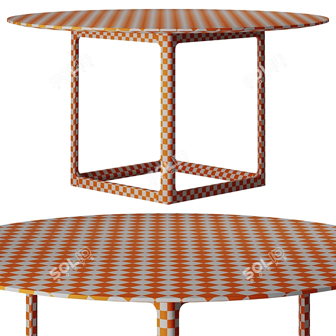 Maruni Round Table ClenWood 3D model image 6