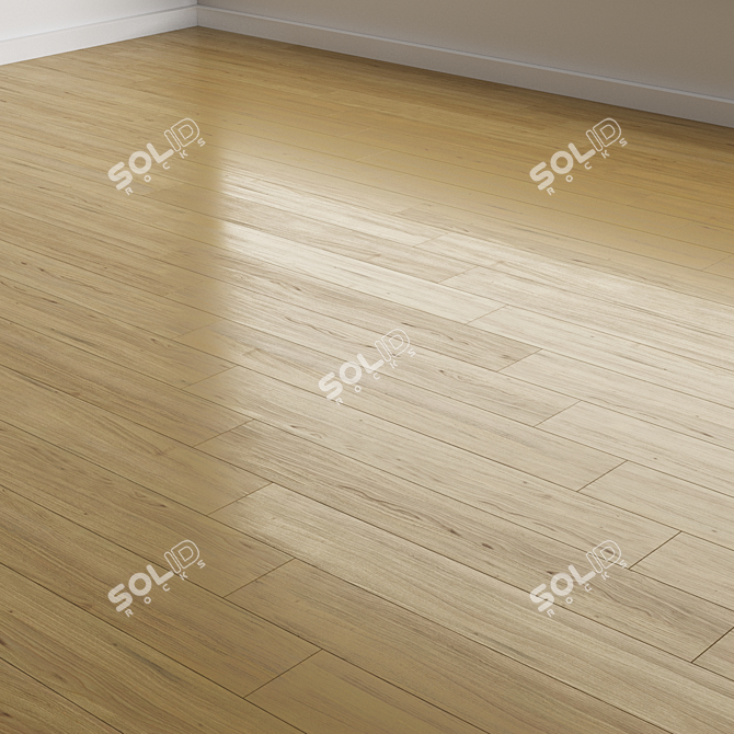 Variety Oak Flooring Options 3D model image 2