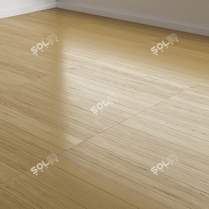 Variety Oak Flooring Options 3D model image 4