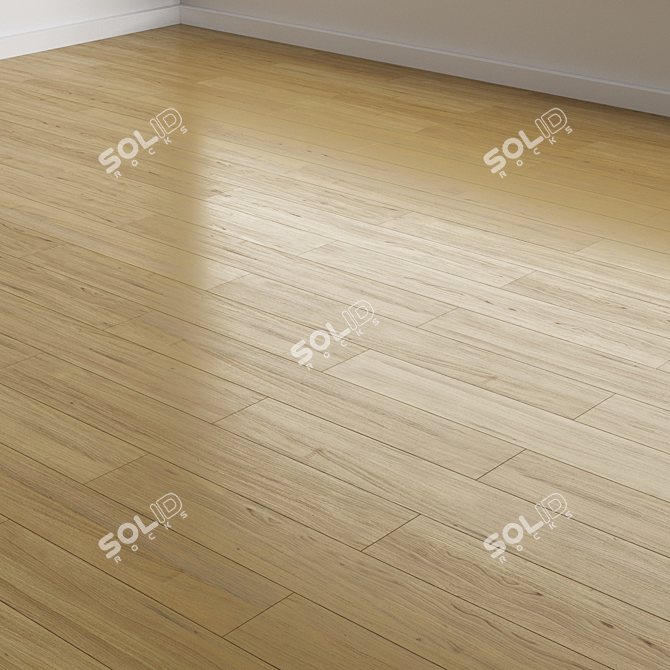 Variety Oak Flooring Options 3D model image 6