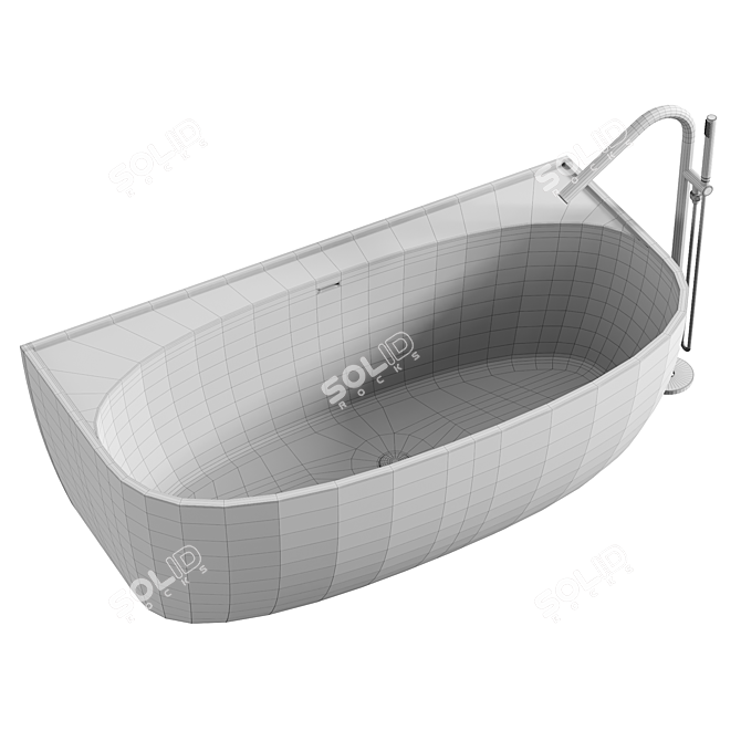 Luxury Relaxation: Miraggo BATHTUB ANNA 3D model image 4