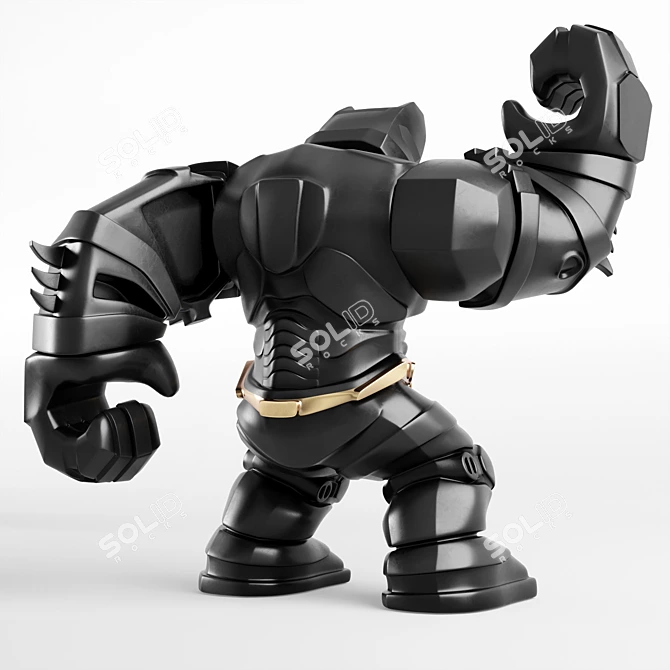 Batman Lego Action Figure 3D model image 4