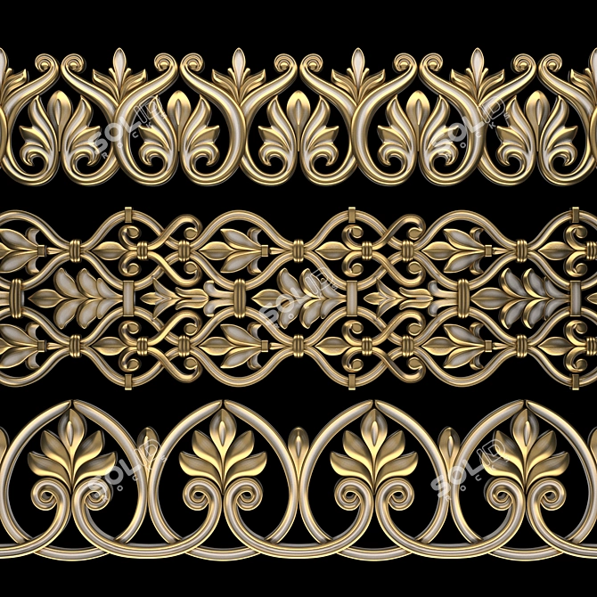 Luxury Path Ornament Pack 19 3D model image 2