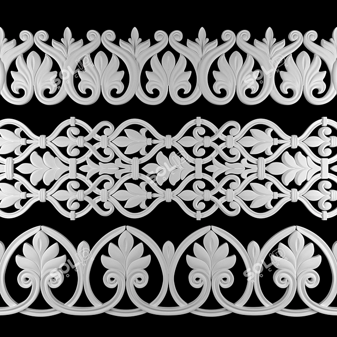 Luxury Path Ornament Pack 19 3D model image 3