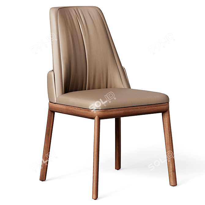 Luxury Belinda Dining Chair 3D model image 2