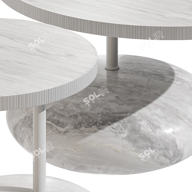 Modern Kreoo Pave Drink Table 3D model image 6