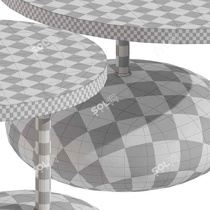 Modern Kreoo Pave Drink Table 3D model image 8