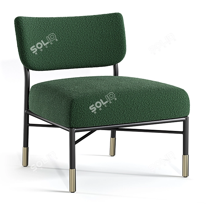 Four Hands Mercer Chair Forest 3D model image 1