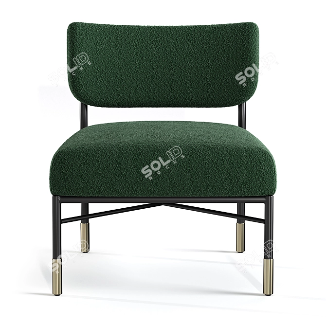 Four Hands Mercer Chair Forest 3D model image 3