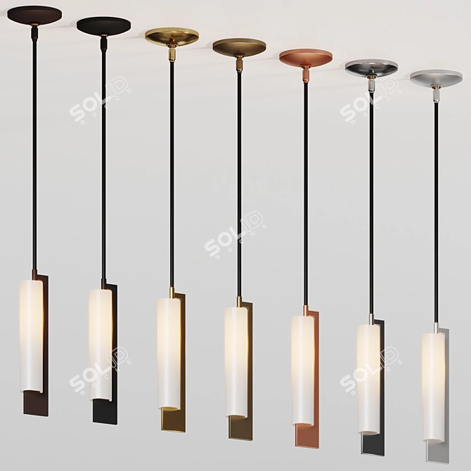 Elegant Axis Mini Pendant Light 3D model image 4