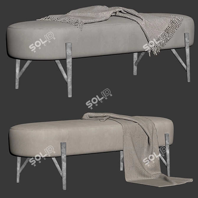 Vittorio Bench: Giuseppe Nicoletti Design 3D model image 7