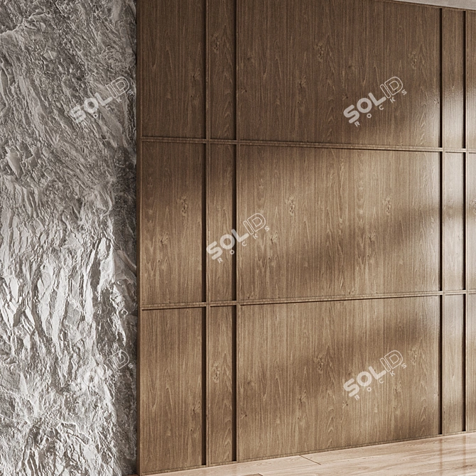 Elegant Decorative Wall Panel - 3D 3D model image 4