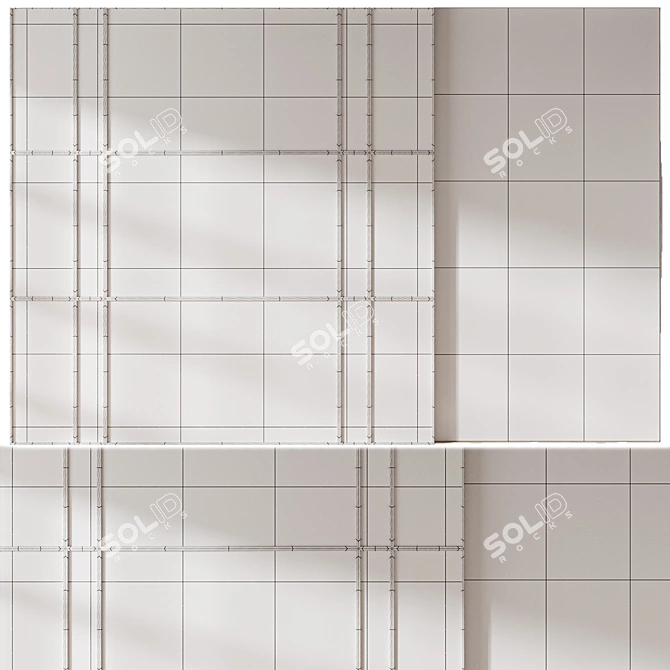 Elegant Decorative Wall Panel - 3D 3D model image 5