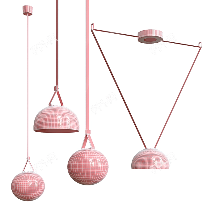 Modern Elegance Pendant Lighting 3D model image 3