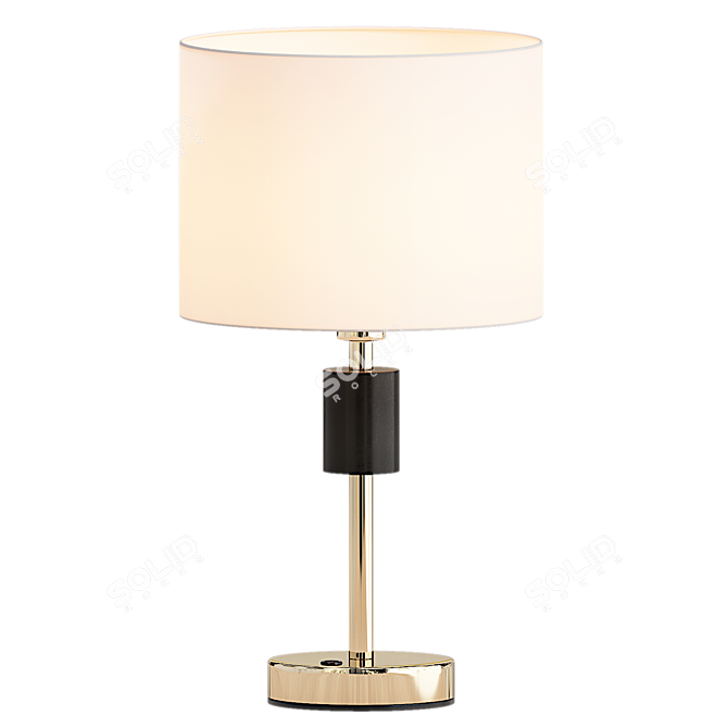 Luxury Gold Crystal Table Lamp 3D model image 1