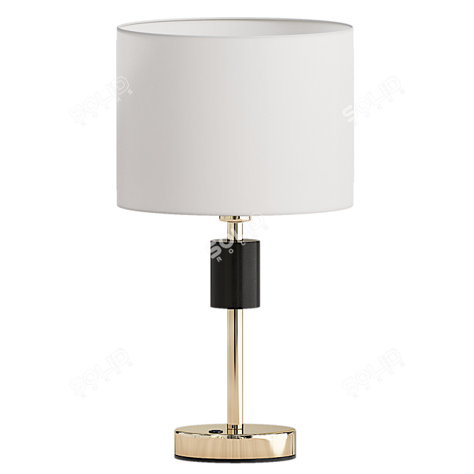 Luxury Gold Crystal Table Lamp 3D model image 2