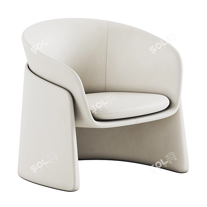 Modern Seba Lounge Davis Furniture 3D model image 3