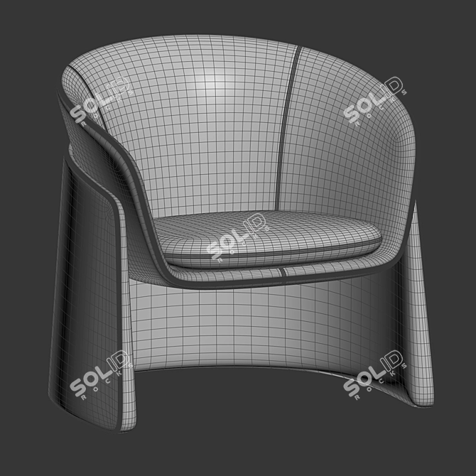 Modern Seba Lounge Davis Furniture 3D model image 5