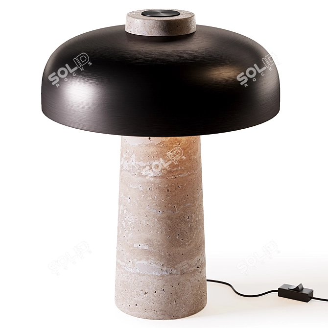 Modern Reverse Table Lamp 3D model image 1