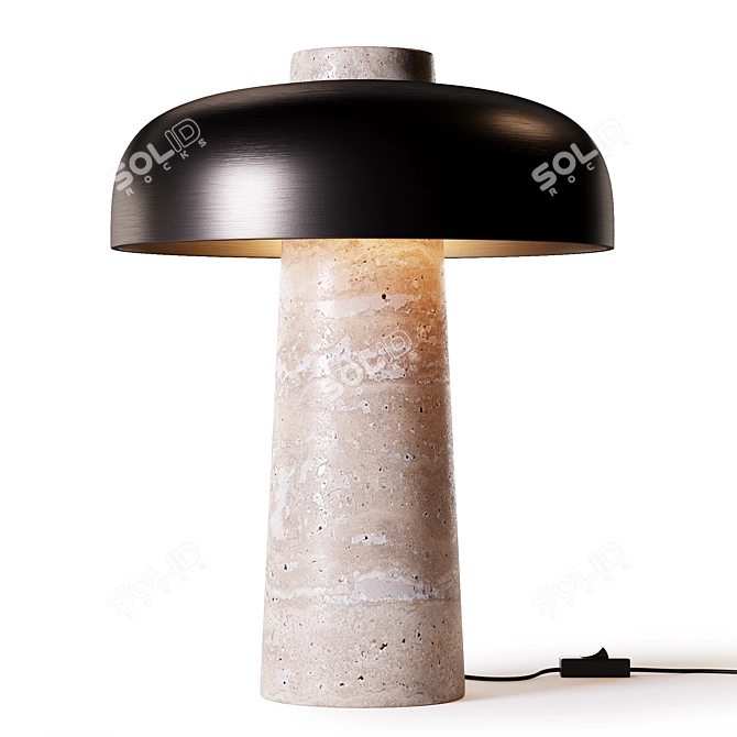 Modern Reverse Table Lamp 3D model image 2