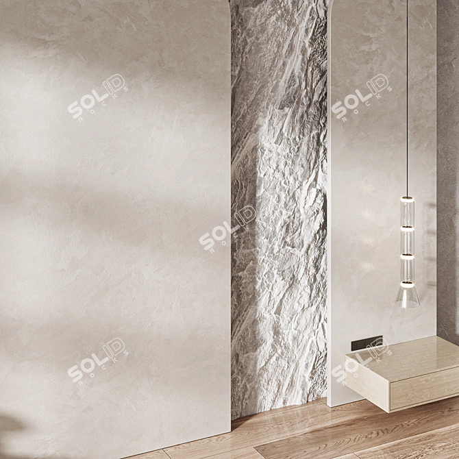 Decorative Wall Panel for Headboard 3D model image 3