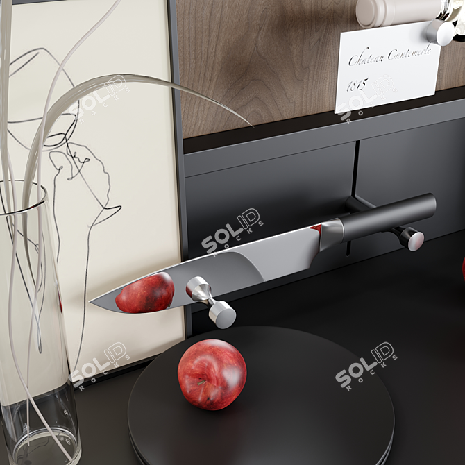  Stylish Wine Shelf Organizer 3D model image 3