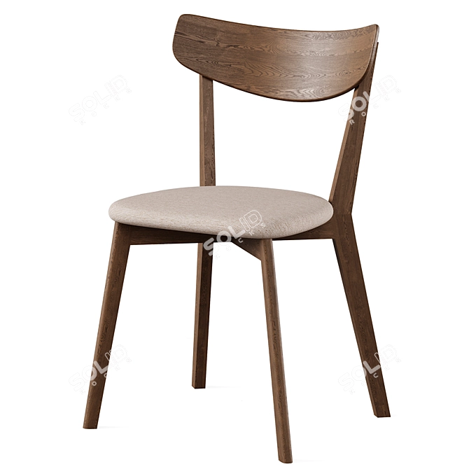 Modern Dining Set: Marnay Table & Ami Chair 3D model image 7